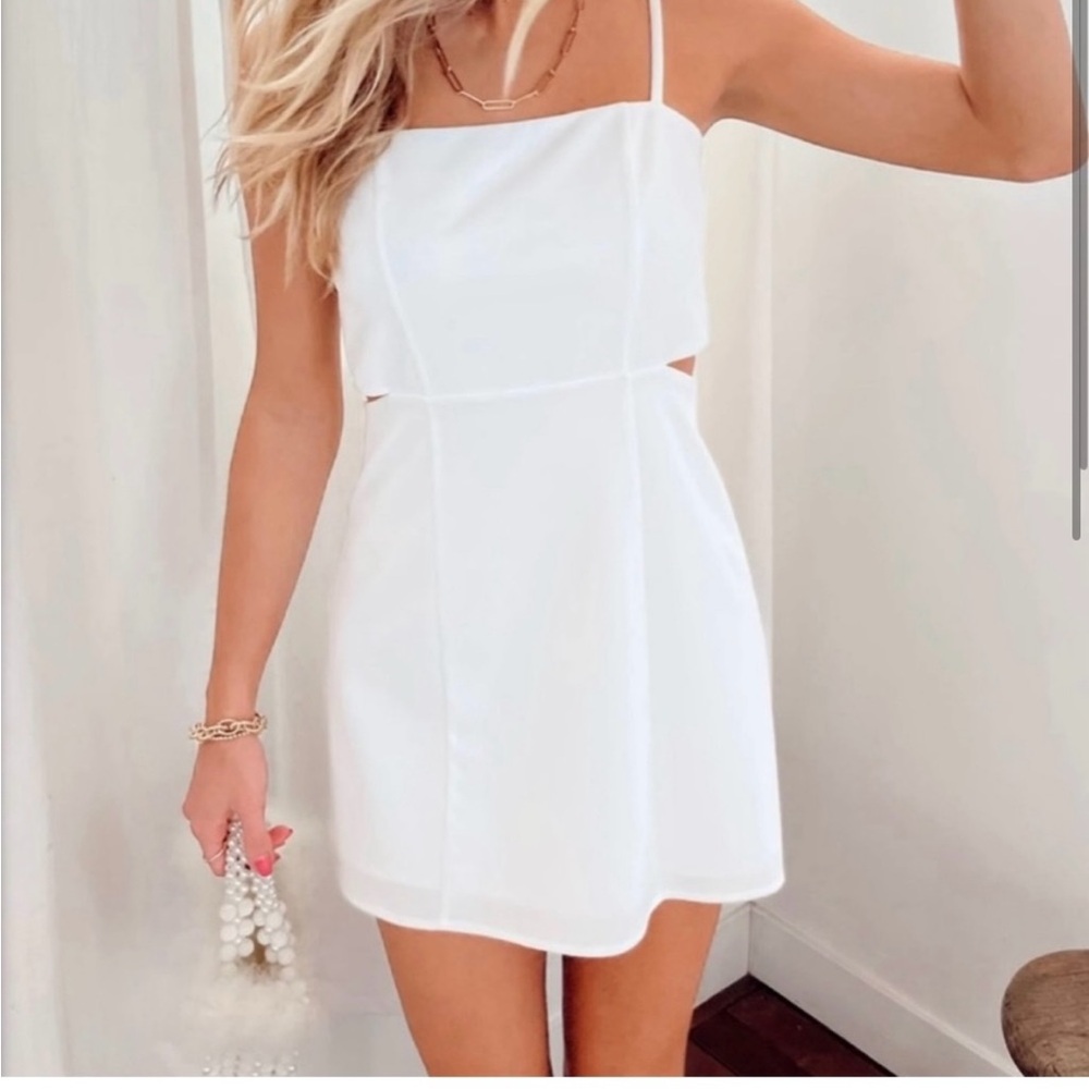 Show Me Your MuMu - Tory Cutout Mini Dress - White
